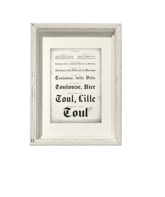 Wooden White Frame - Depth Small