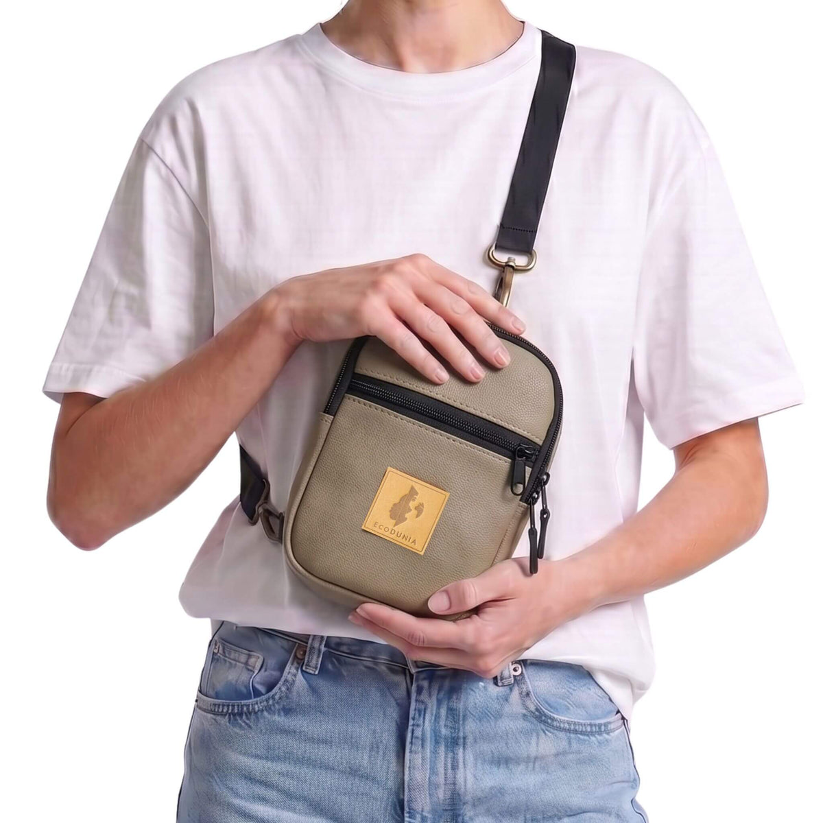 Rozi Convertible Vegan Leather Crossbody Sling Bag