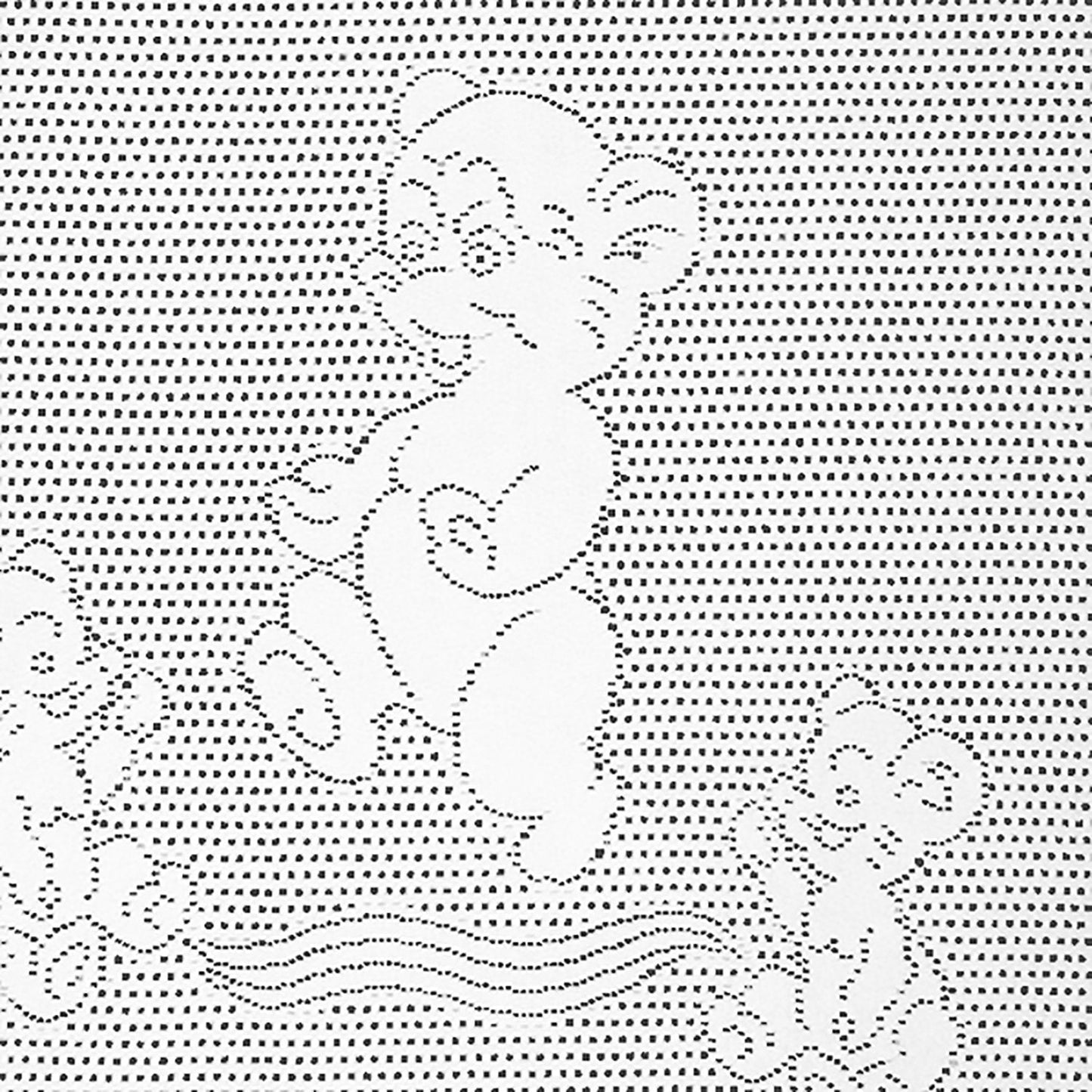 Southampton Home Lace Weave Teddy Bear Baby Blanket - White