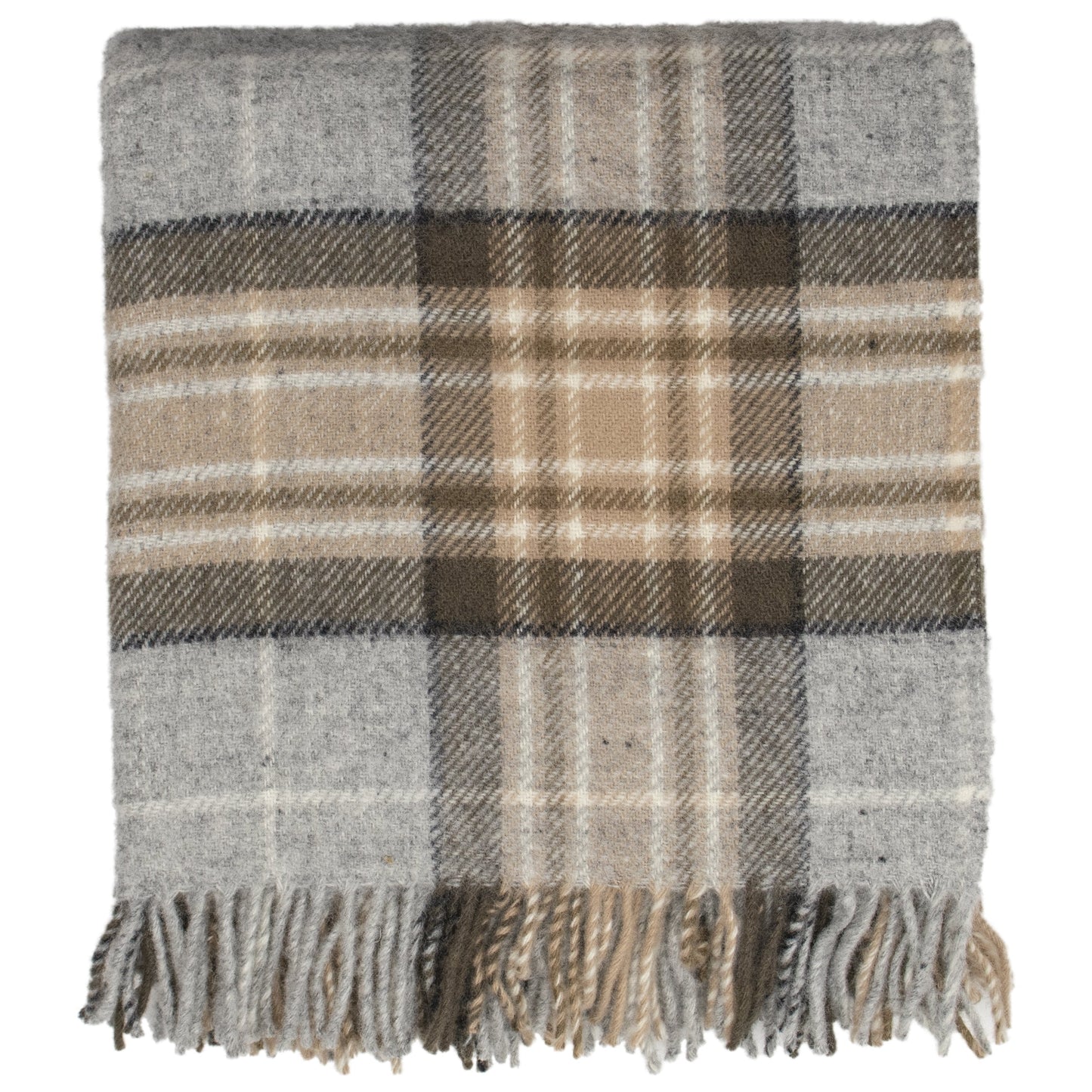 Highland Tweeds Pure New Wool Fluffy Throw - McKellar