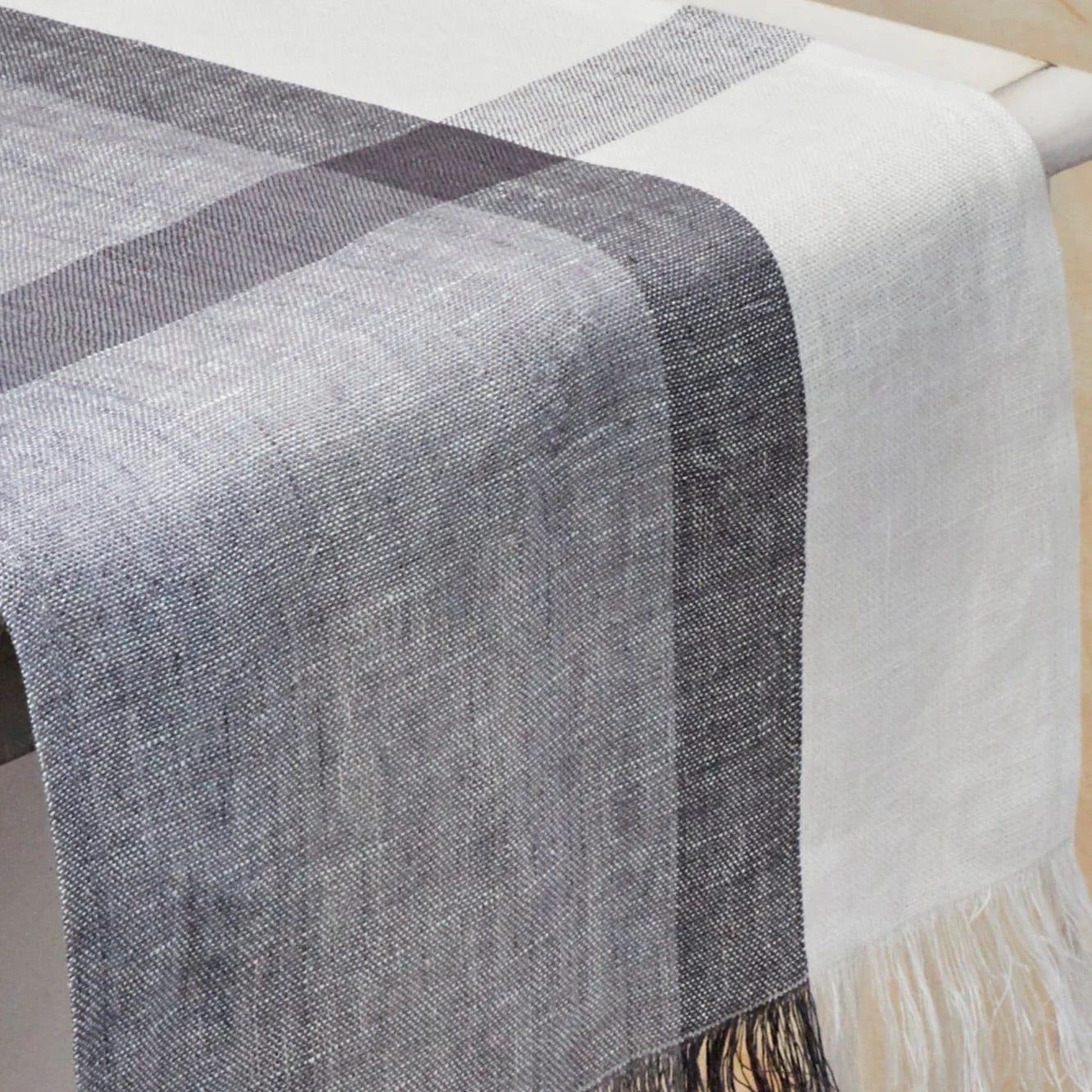 Hinterland Handwoven Linen Table Runner