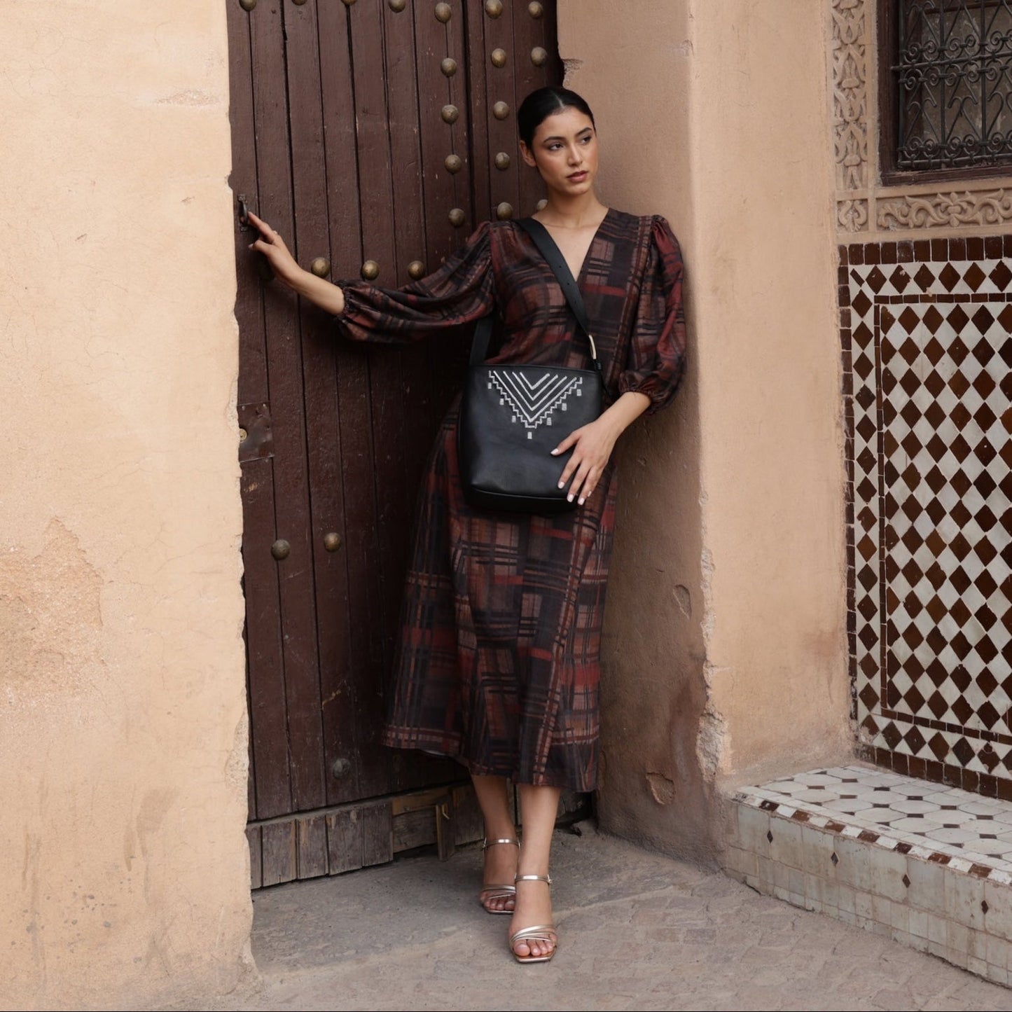 Kasbah Leather Bucket Tote