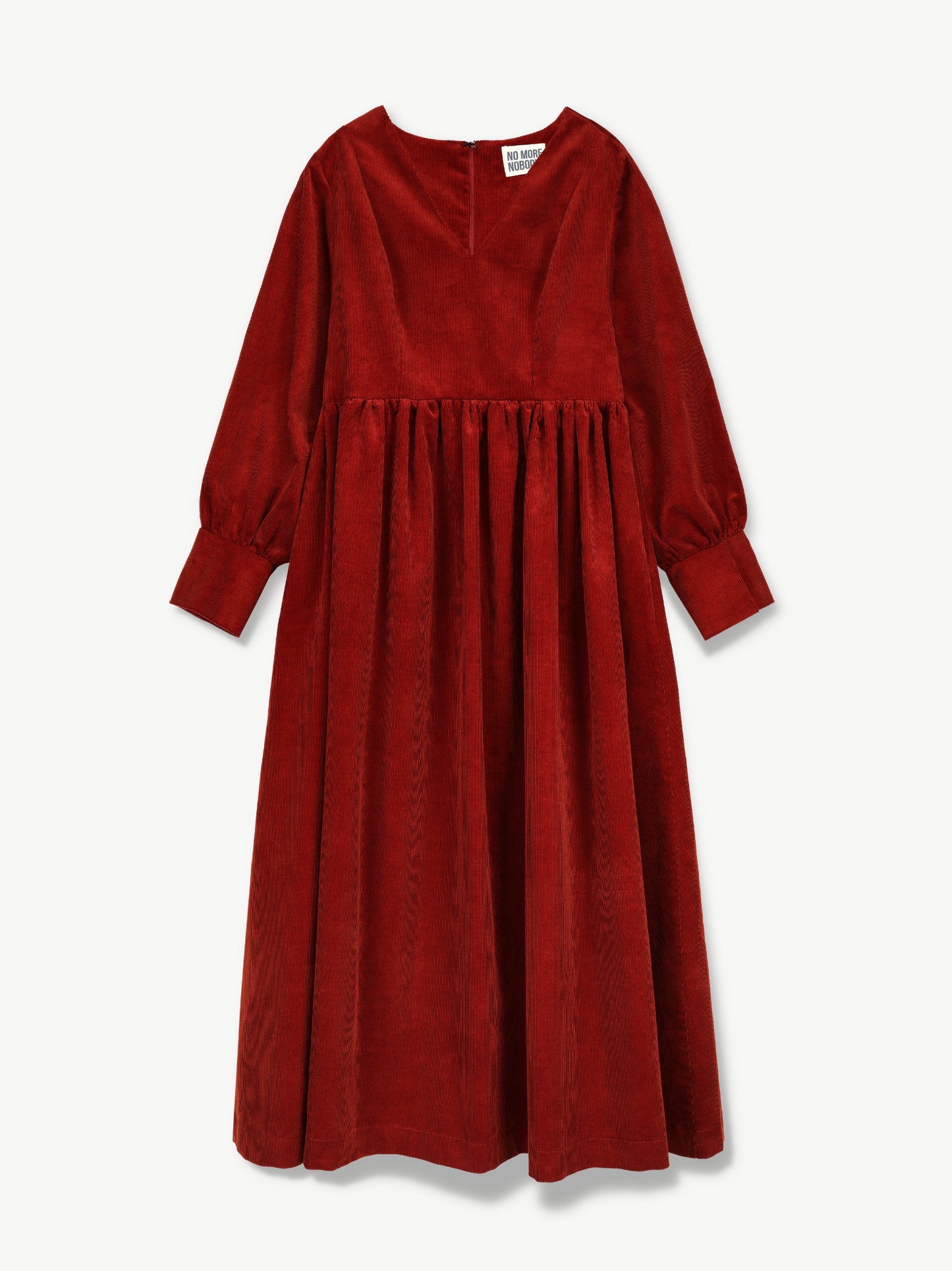 Red dress on a white background