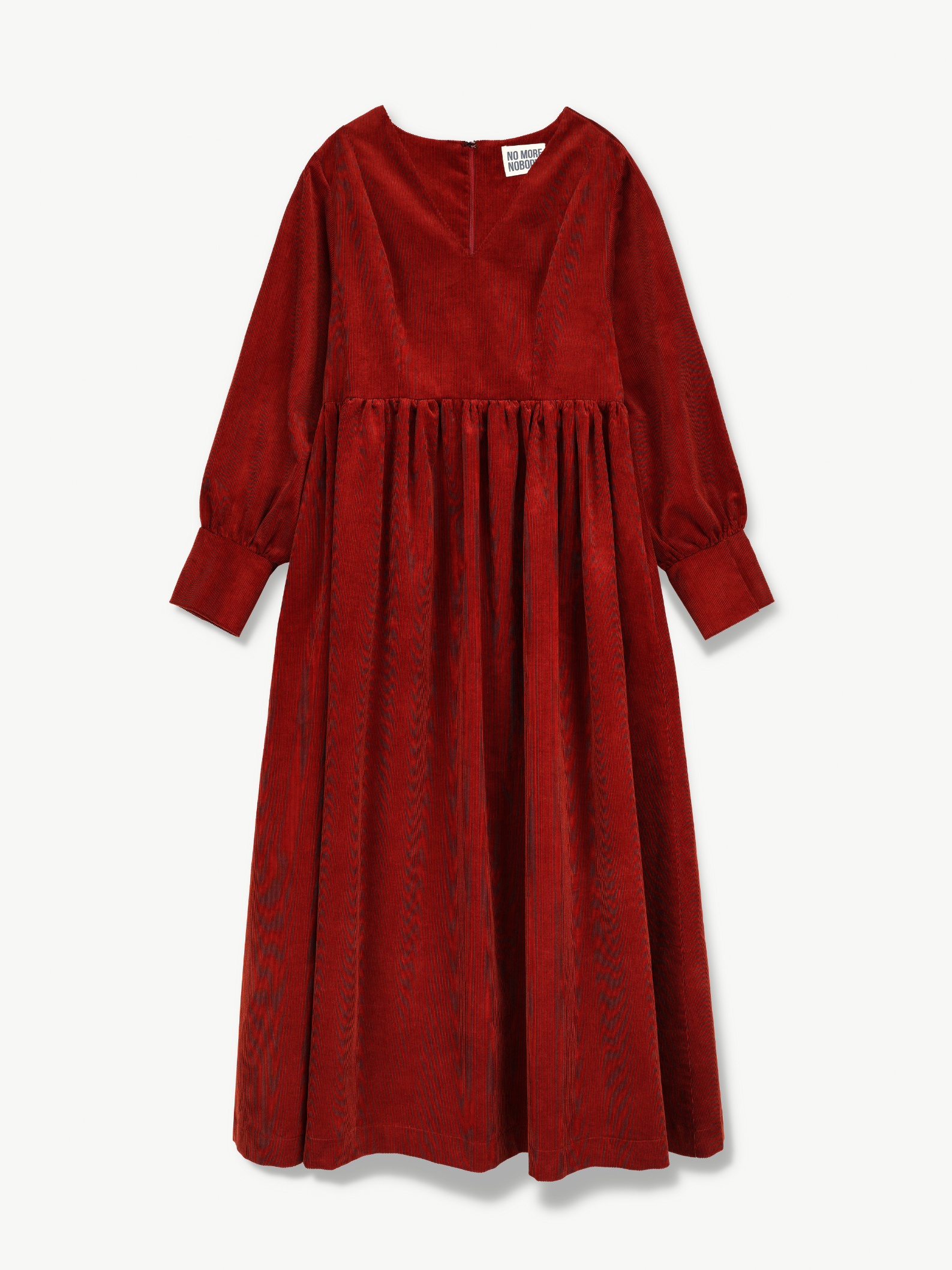 Red dress on a white background