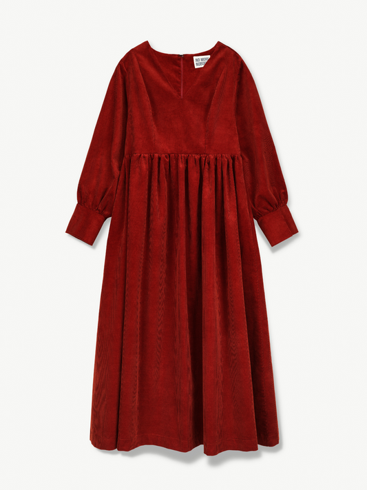Red dress on a white background