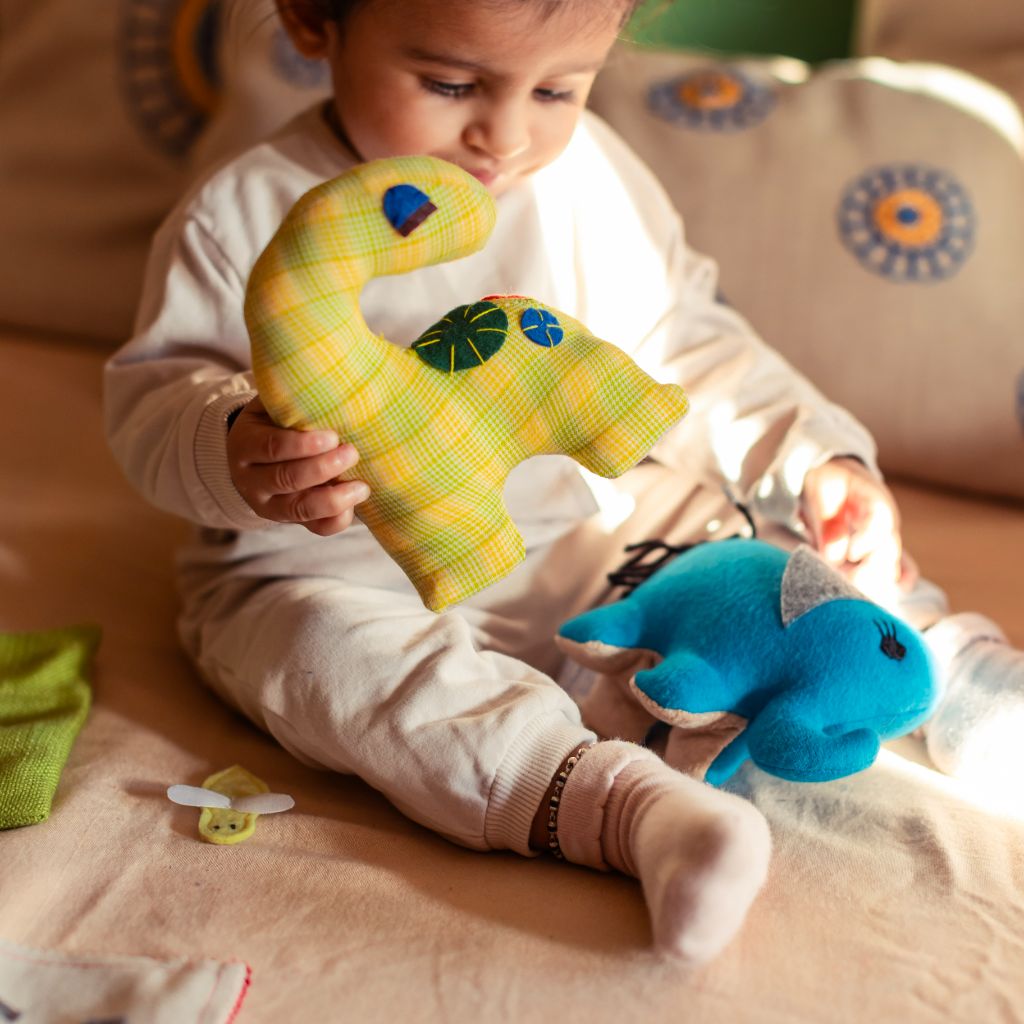 Pre-Order Small Dinosaur (Yellow Plaid)
