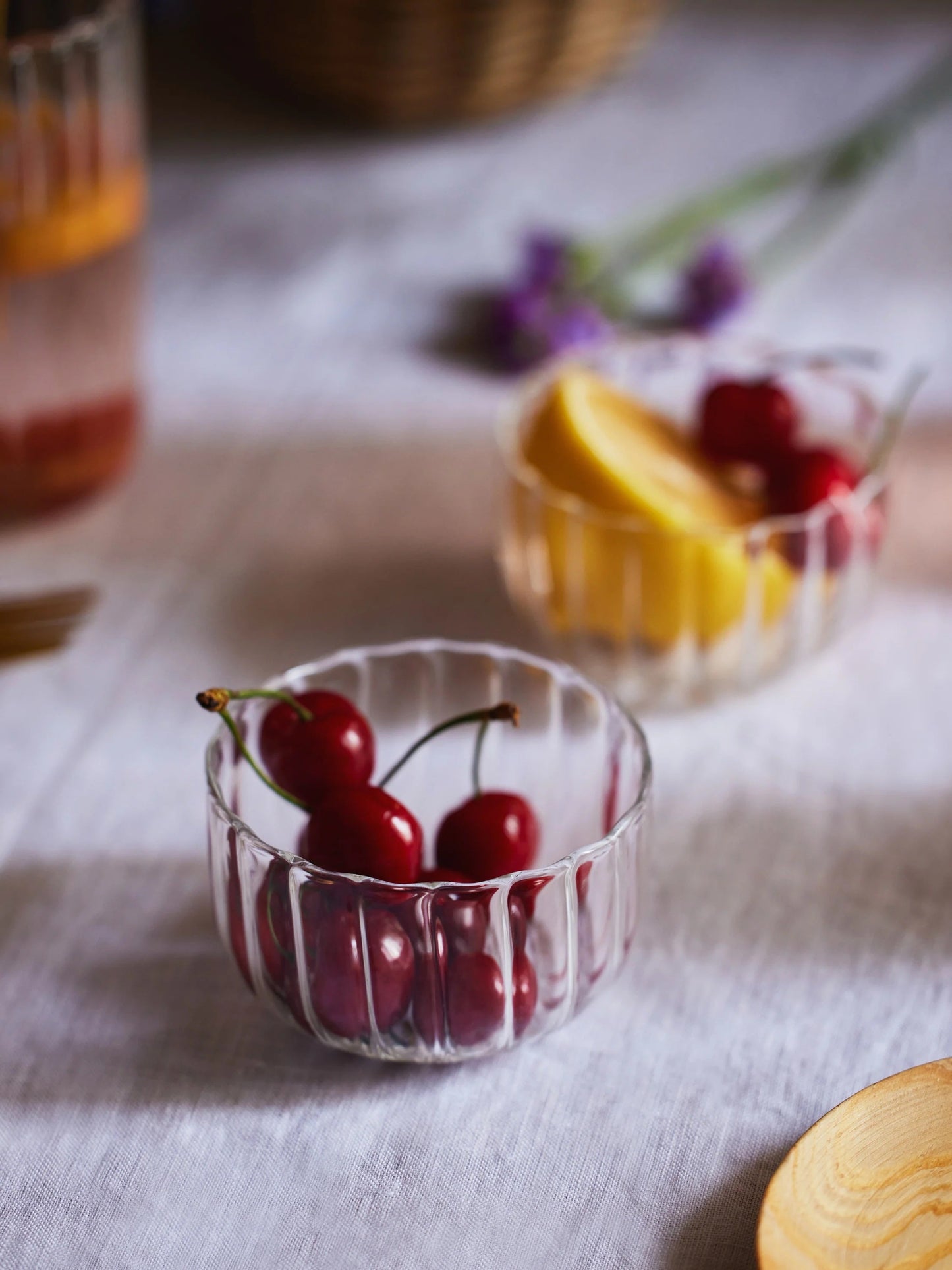 S/2 Kira Borosilicate Glass Bowl