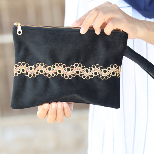 Ring Tahriri Clutch - Black