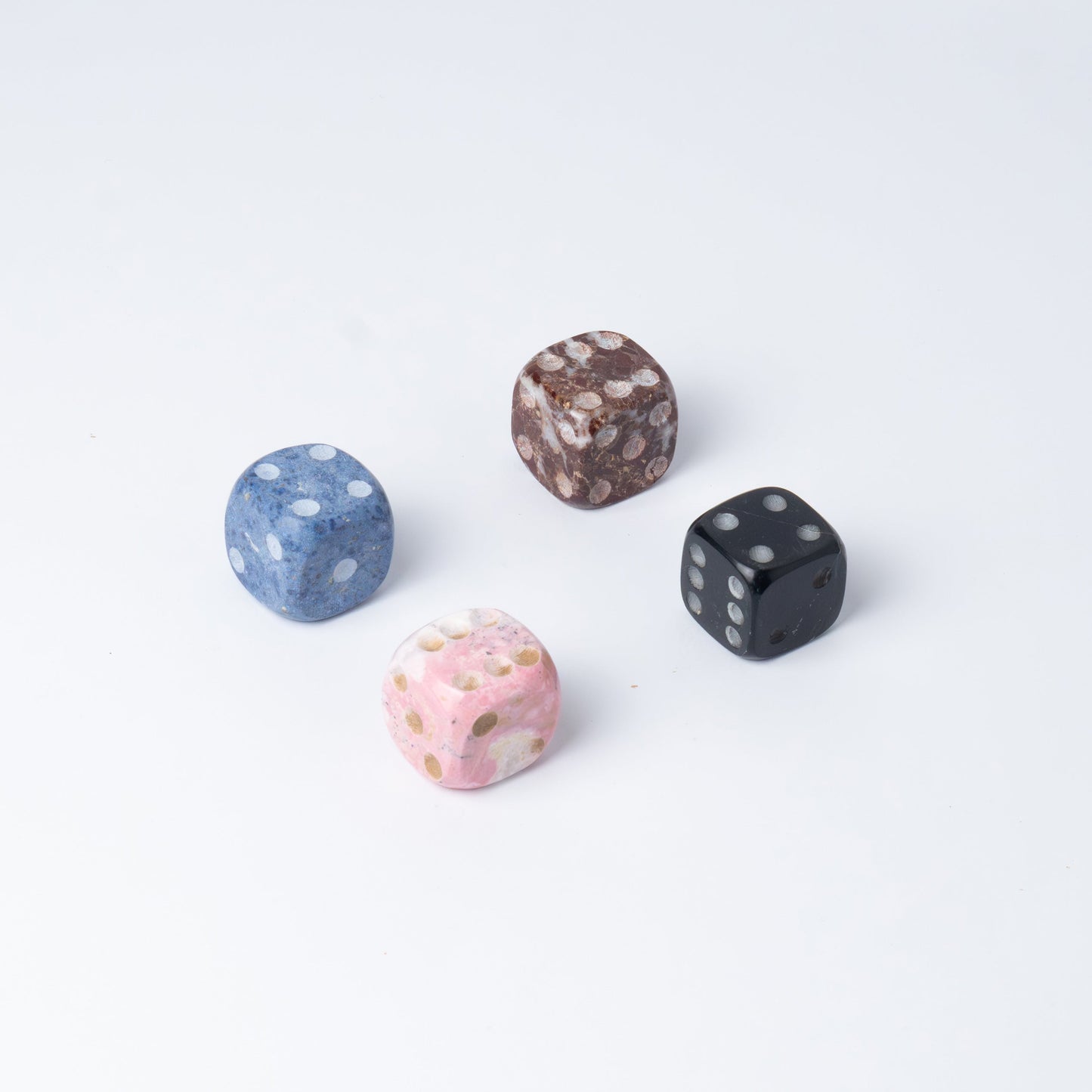 Giant gemstone Dice - set of Four