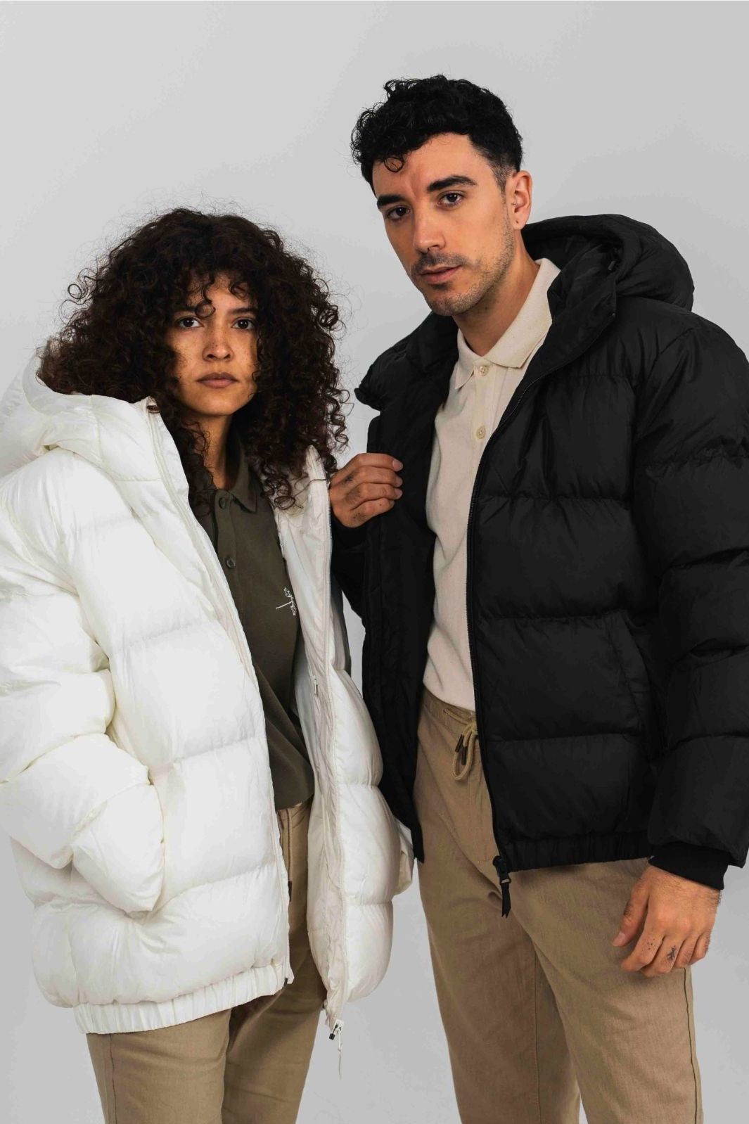 Anorak acolchado materiales reciclados - Blanco