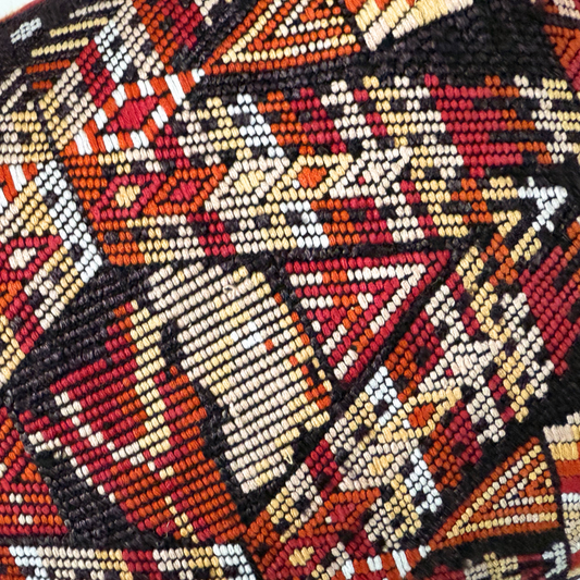 Huipil & Hemp Throw Pillow Cover