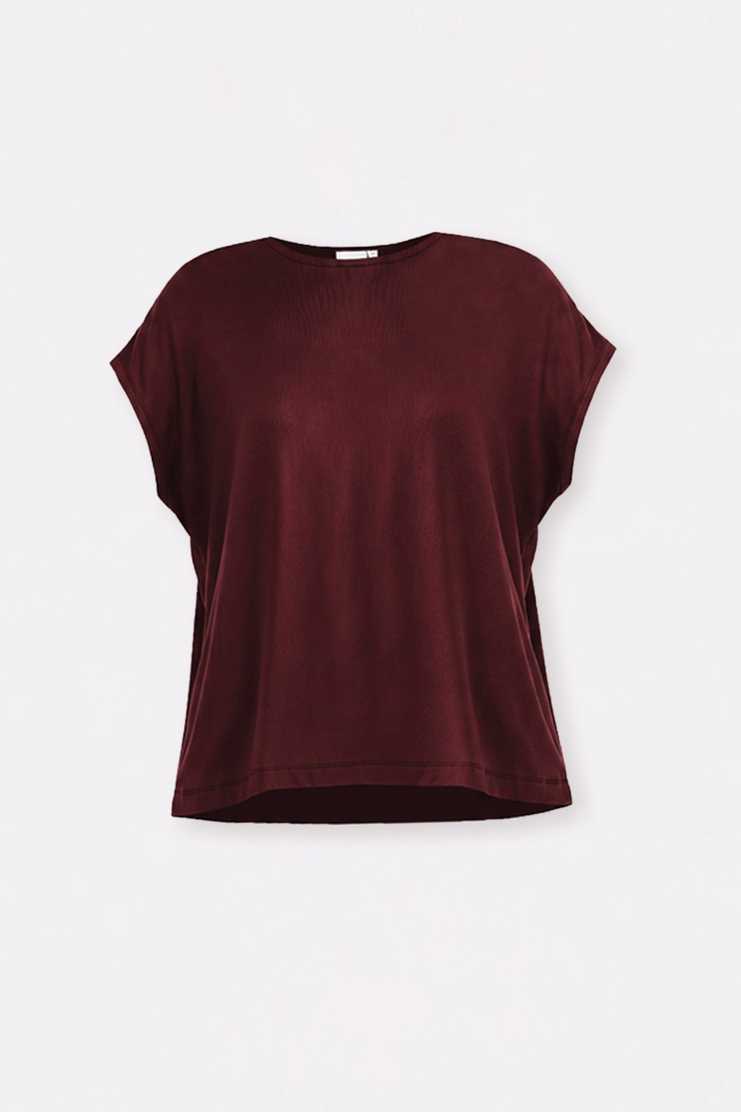 Relaxed Tee in Merlot