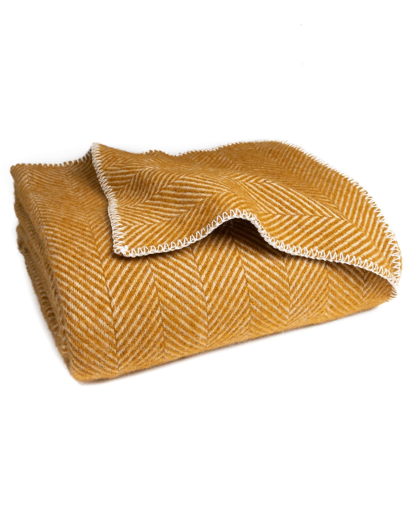 Highland Tweeds Big Throw - Whiskey Herringbone