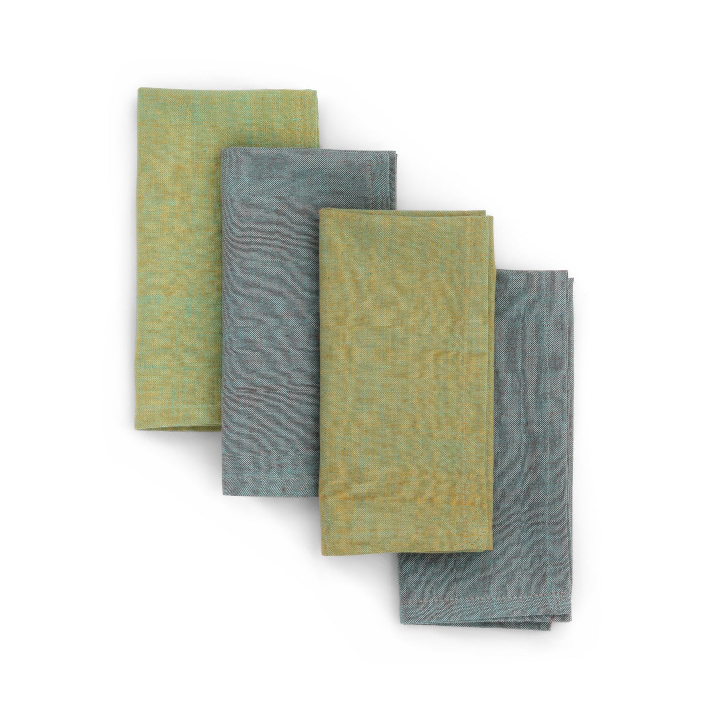 Handwoven Cotton Napkins, Set of 4 | 16" × 16" | Fair Trade | Interplay