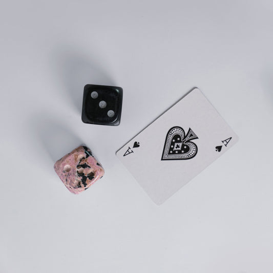 Giant gemstone Dice - set of 2