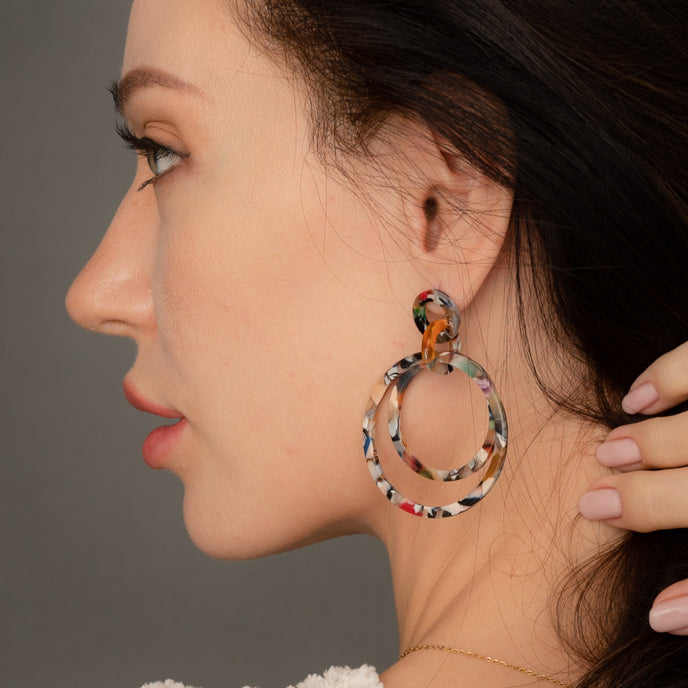 Large hoop earrings for women, special Christmas gift ideas, gift shops near me