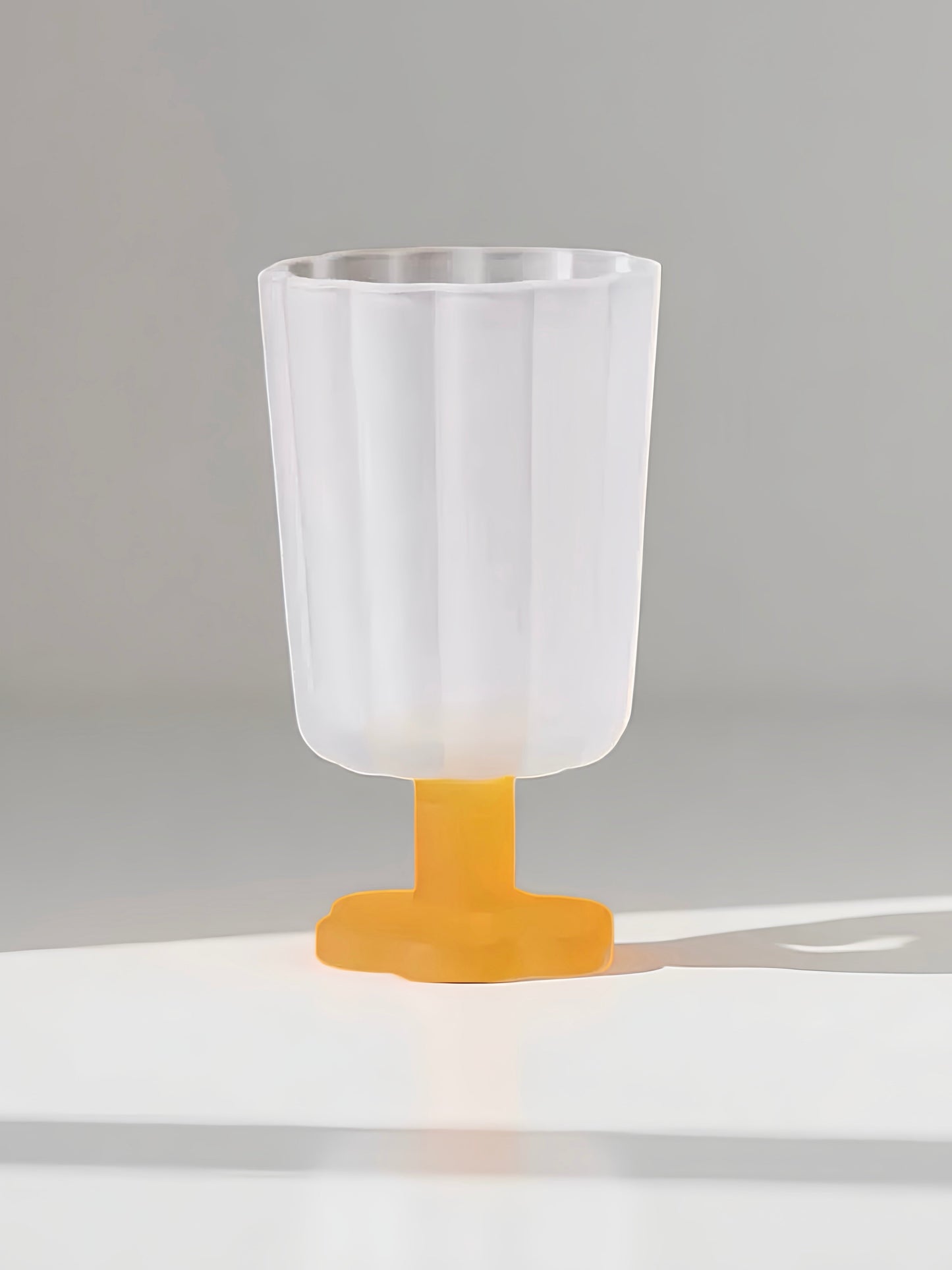 Hand Blown Petal Goblets - Cute Whimsical Colored Wine Glasses