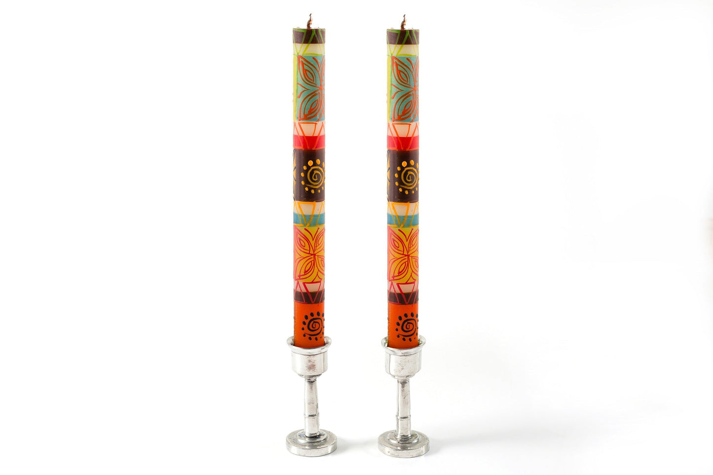 Desert Rose Painted Candles