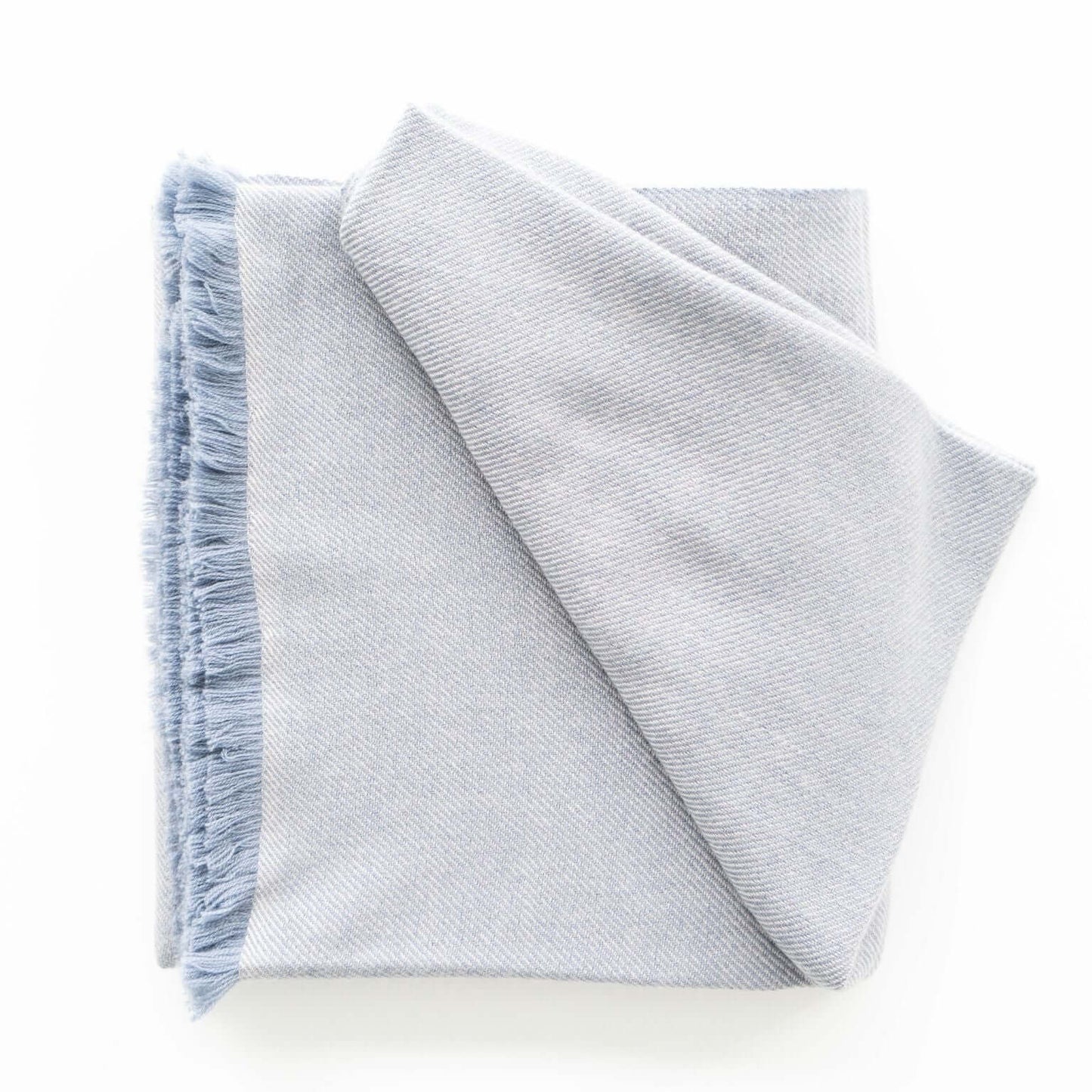 Boro Blue Handwoven Merino Throw