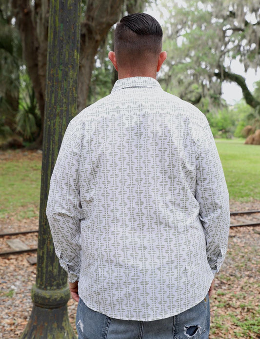 Pistachio Organic Cotton Men's Button Down Shirt
