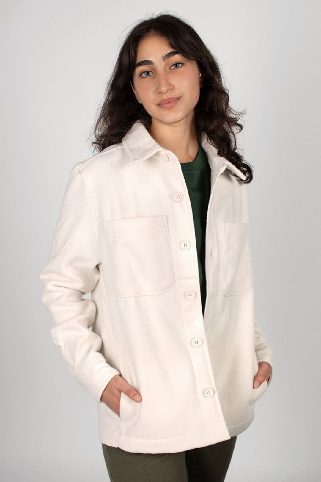 Chaqueta materiales reciclados - Natural