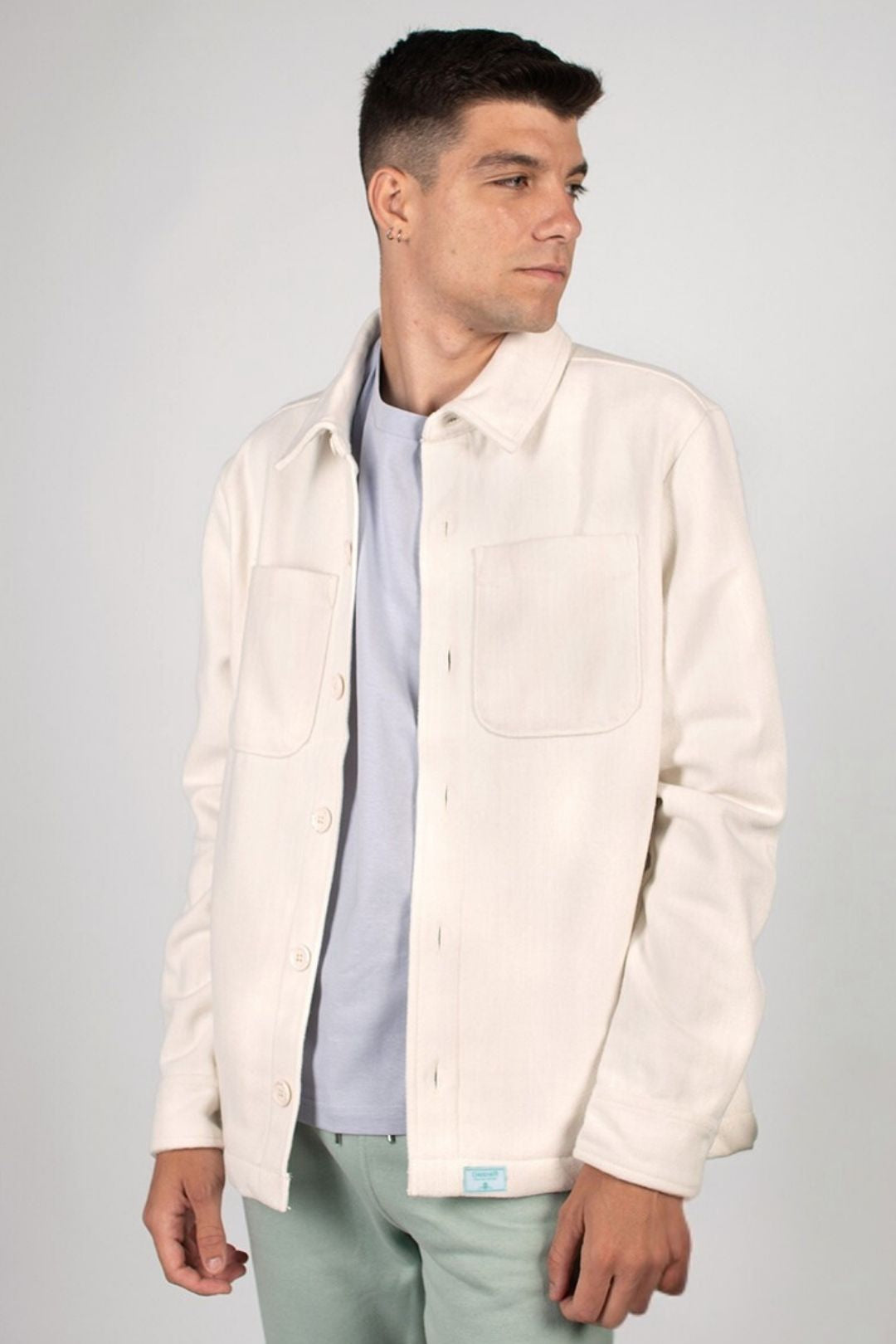 Chaqueta materiales reciclados - Natural