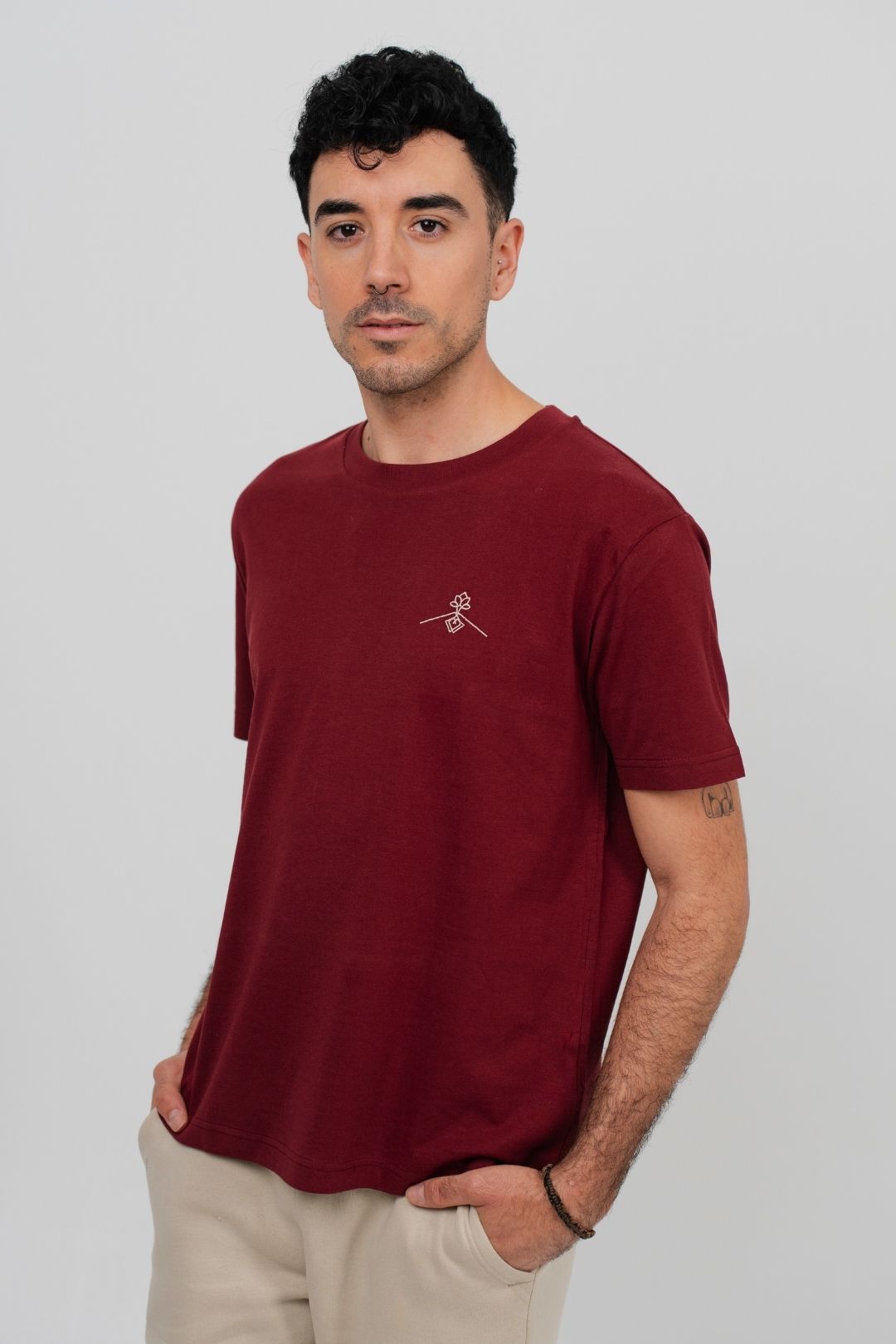 Camiseta orgánica - Burdeos