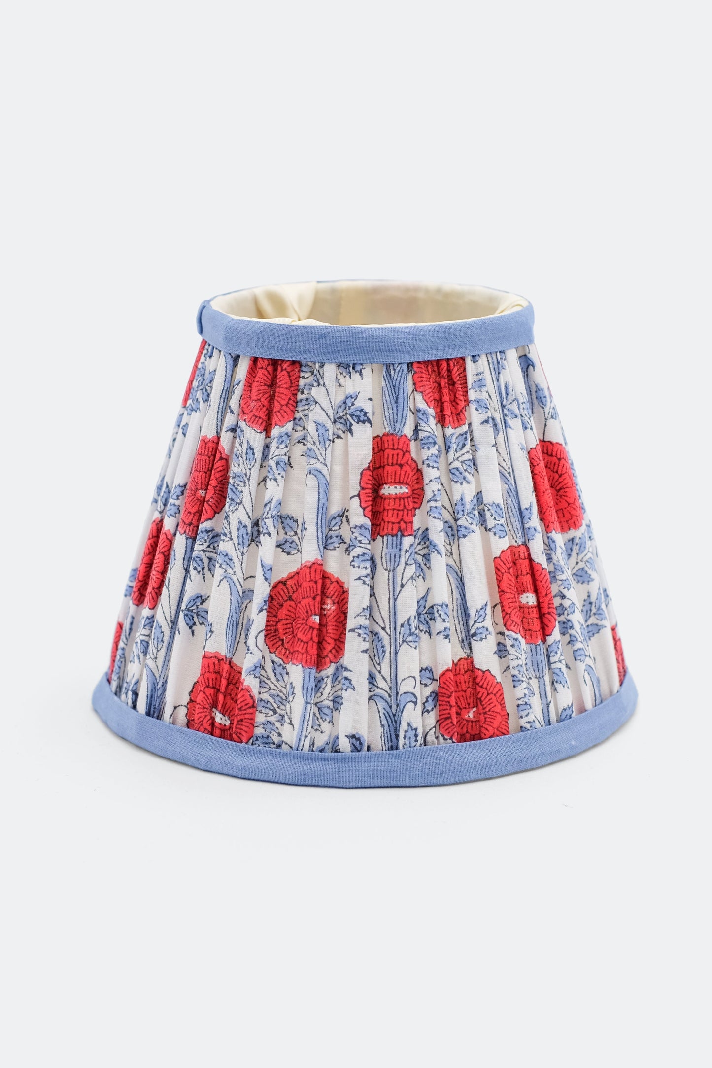 6'' Mini Pleated Lampshade —  Blockprint