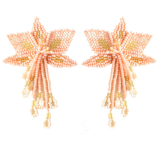 Pink Orchid Earring