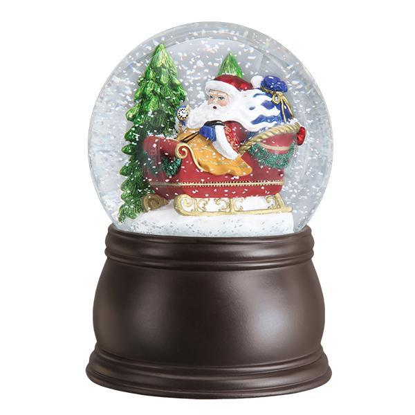 Santa In Sleigh Snow Globe