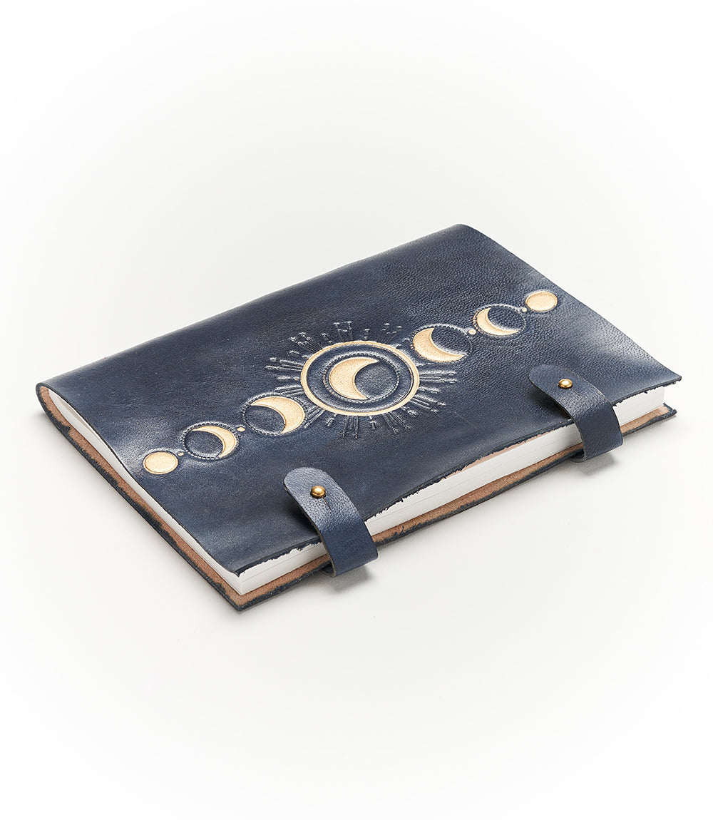 Indukala Moon Phase 5x7 Leather Journal