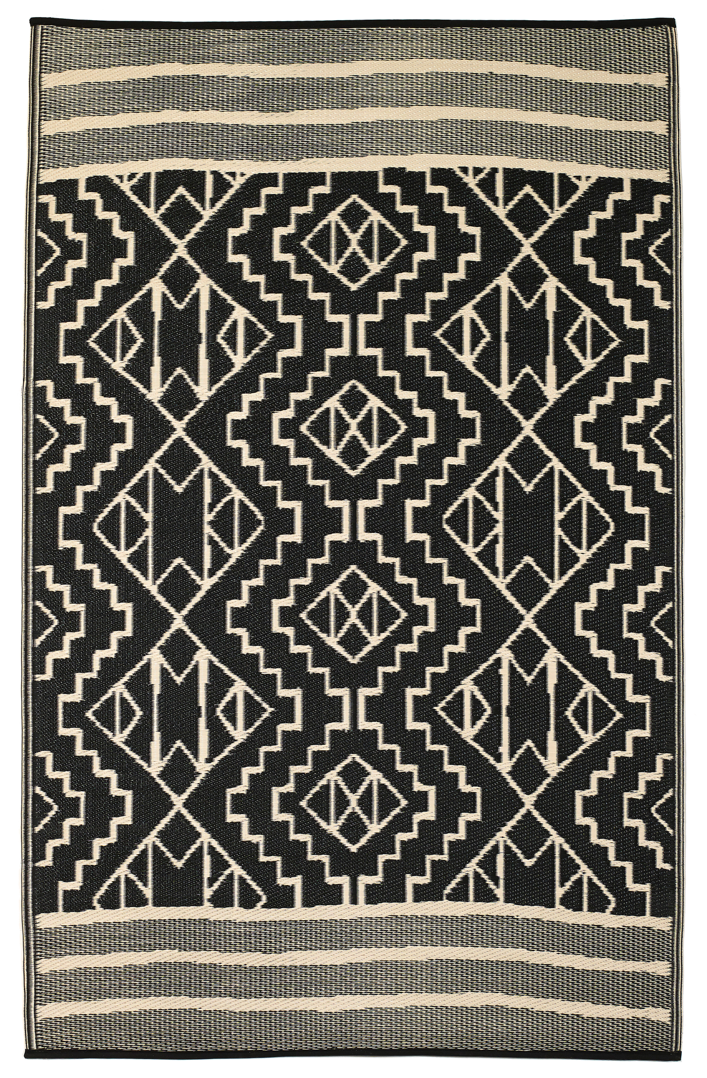 Kilimanjaro - Black Outdoor Rug for Patio FINAL SALE