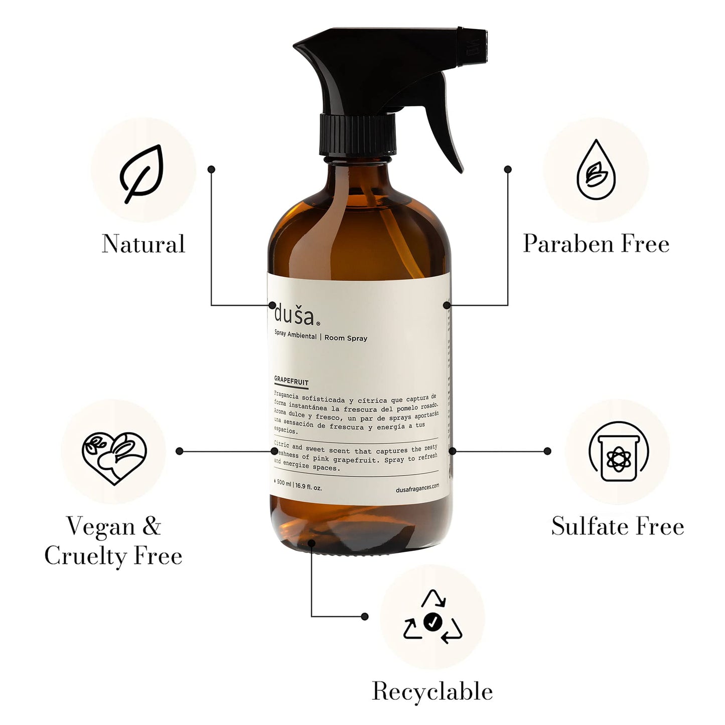 GRAPEFRUIT-16 FL OZ ROOM & LINEN SPRAY