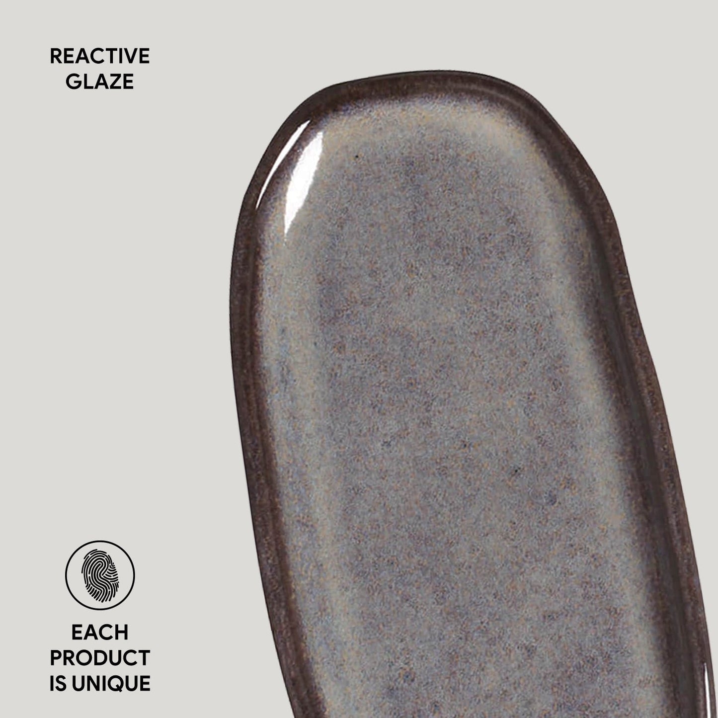 Shallow Organic Oval Platter Mini Set of 4