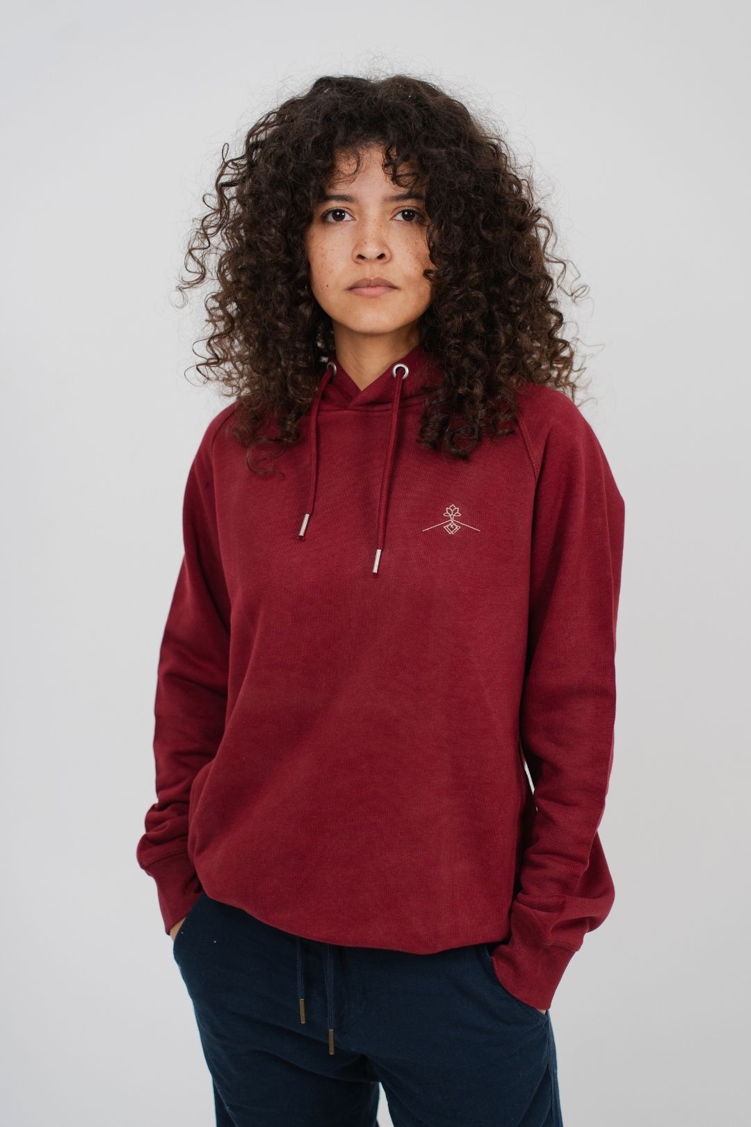Sudadera orgánica - Burdeos