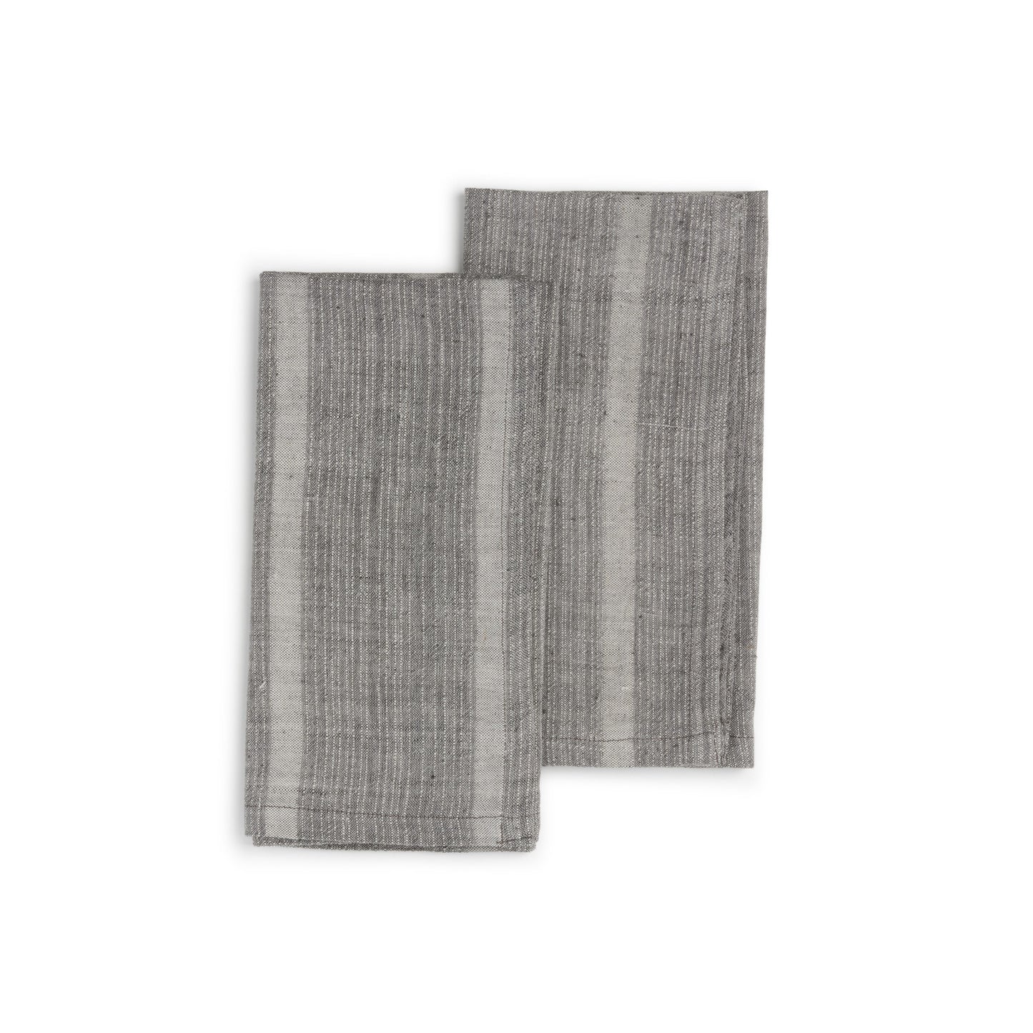 Handwoven Organic Cotton Napkins, Set of 2 | 20" × 20" | Fair Trade | Horizon