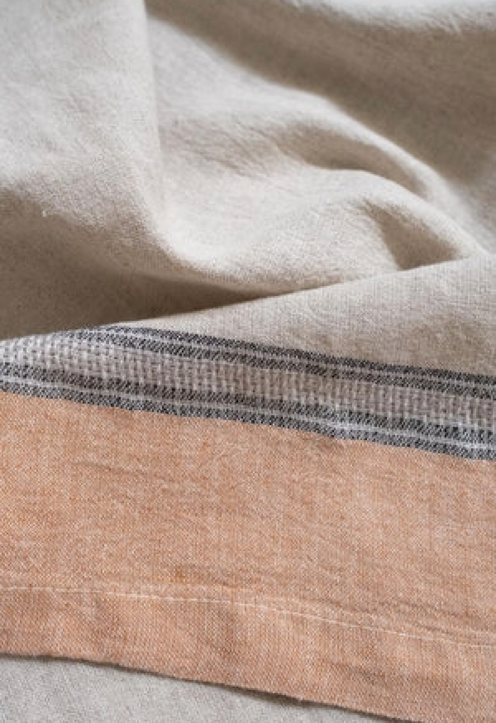 Linen Kitchen Towel in Natural-Indian Tan