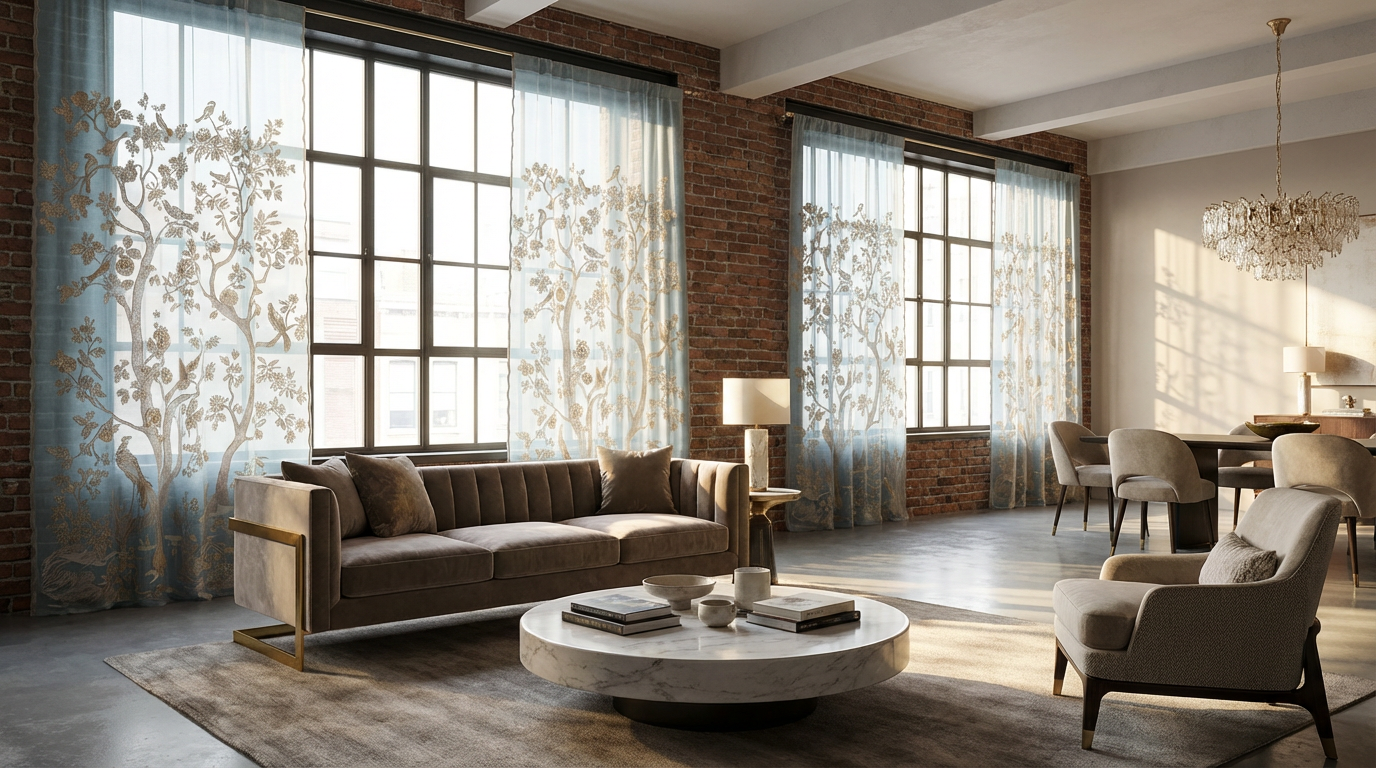 Premium Sheer Panels -The Paradiso