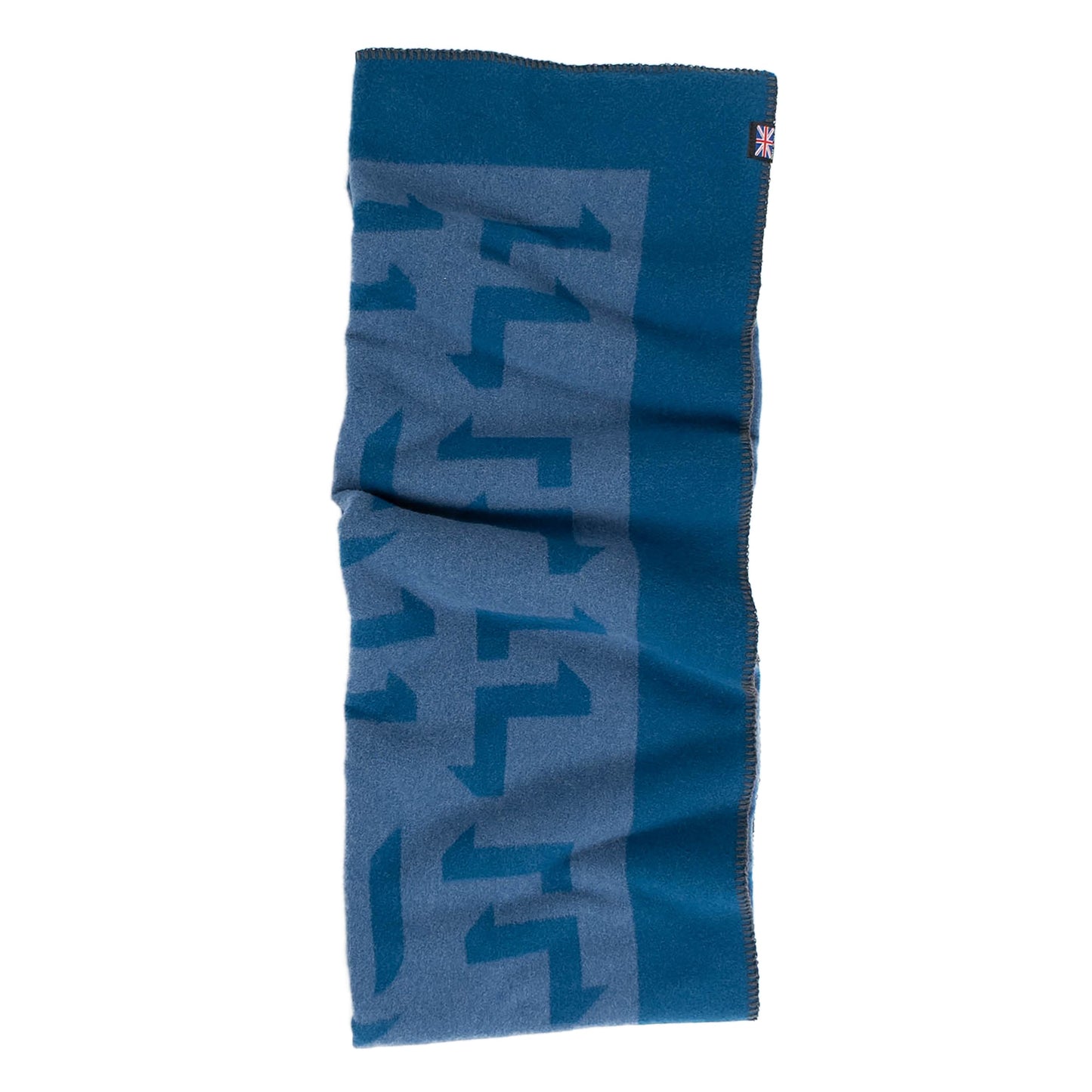 Prince of Scots Merino Wool Fleece Throw - Blue Expletive