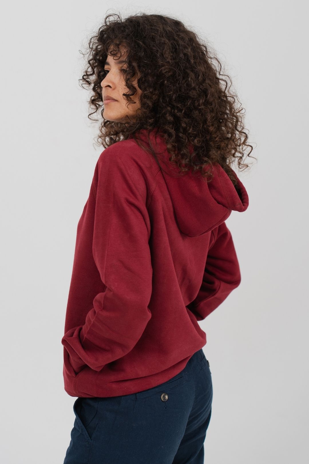 Sudadera orgánica - Burdeos