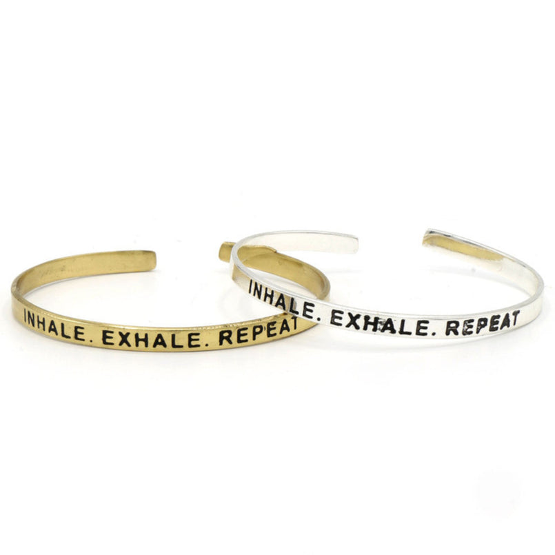 Breathe Quote Cuff