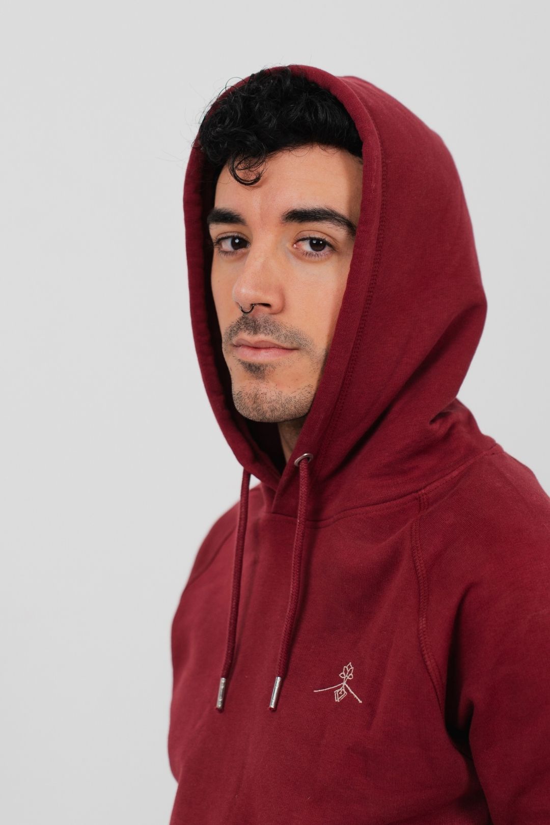 Sudadera orgánica - Burdeos