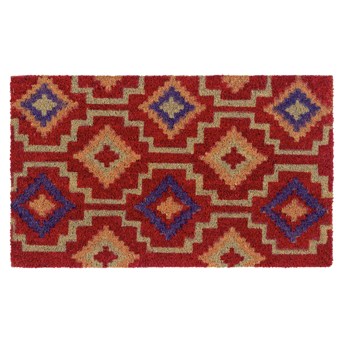 Lhasa Kilim - Red Coir Doormat