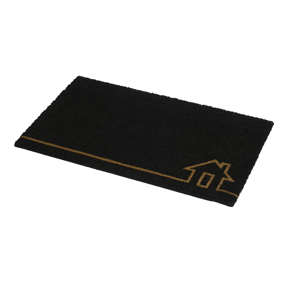 Home View - Black Coir Doormat