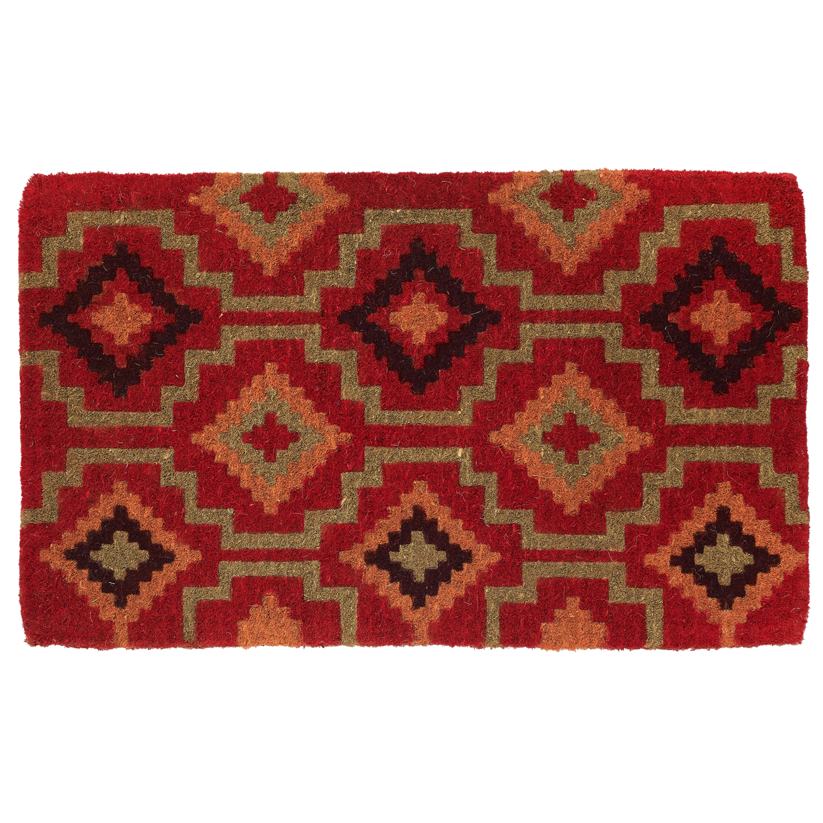 Lhasa Kilim - Red Coir Doormat