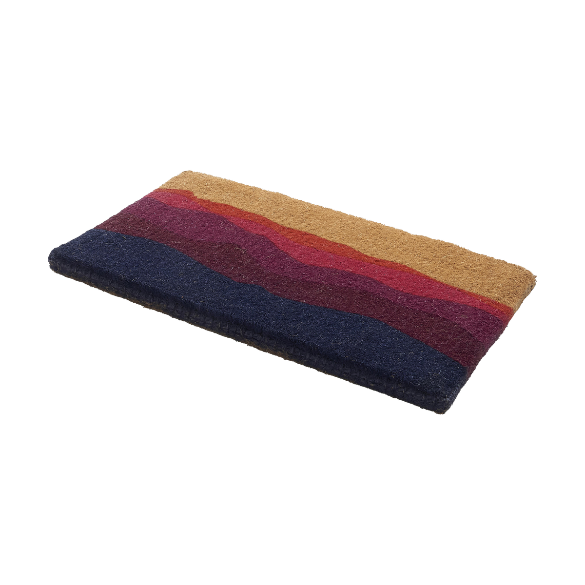 Shades of Dawn Doormat (18" x 30" Thick) Handwoven, Durable