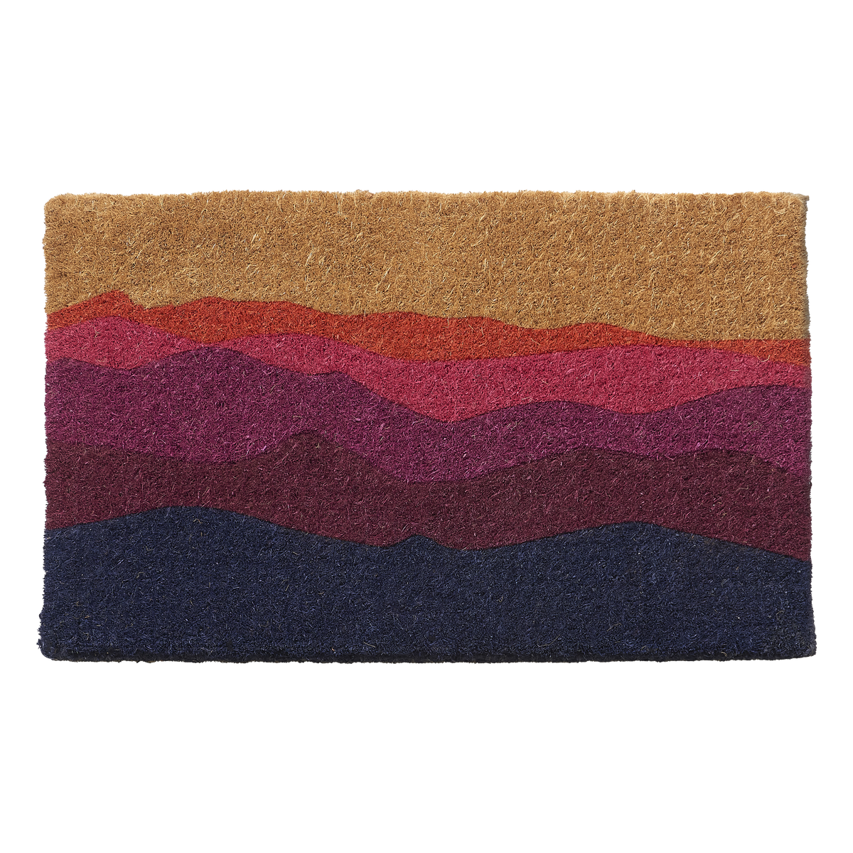 Shades of Dawn Doormat (18" x 30" Thick) Handwoven, Durable