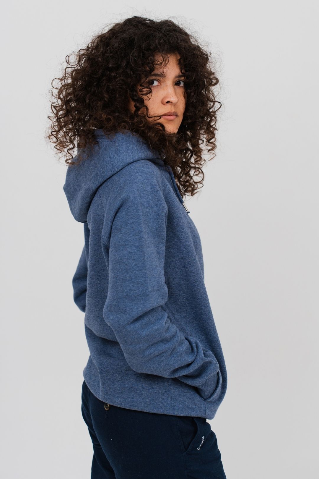 Sudadera orgánica - Azul Jaspeado
