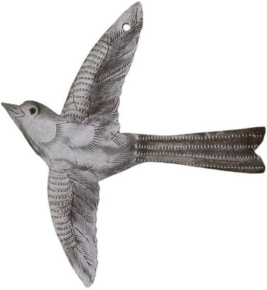 7" Small Metal Bird, Decorative Accent Handmade Wall Art