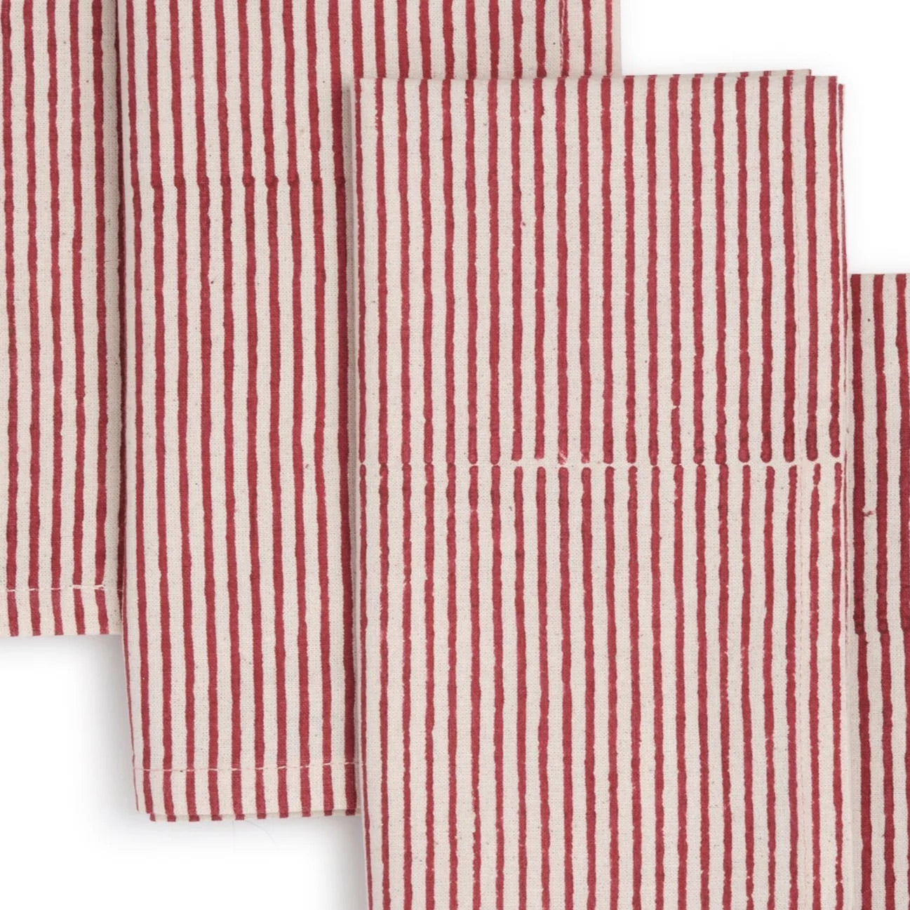 Hand Block Printed Cotton Napkins, Set of 4 | 18″×18″ | Fair trade | Axis
